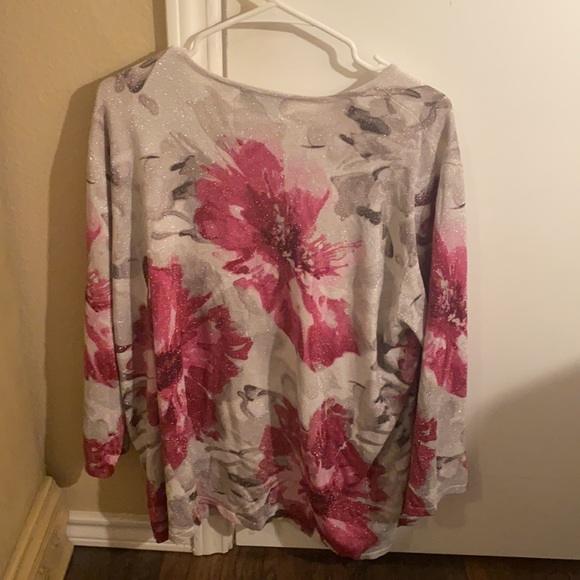 Alfred Dunner Metallic Sweater - Picture 2 of 4